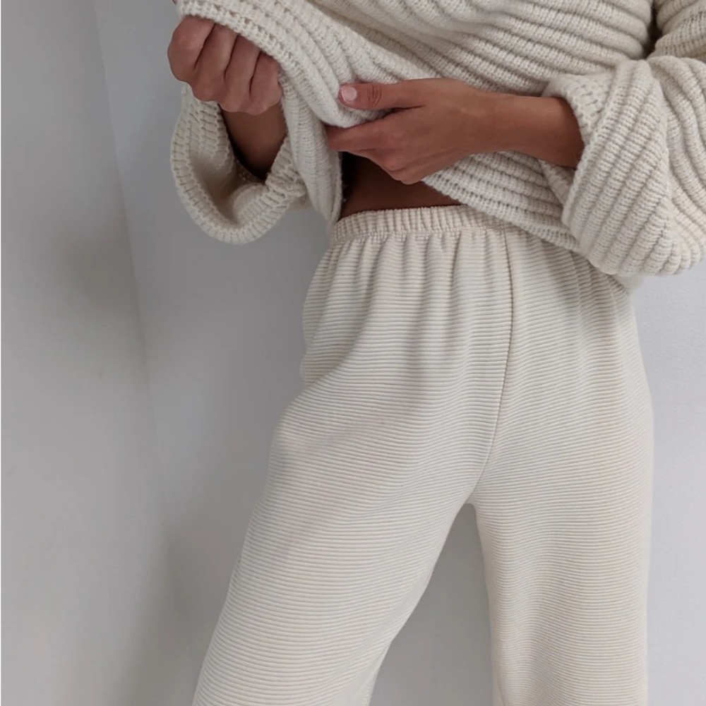 NA NIN PATRICIA RIPPLED COTTON PANT Cream color Size XS